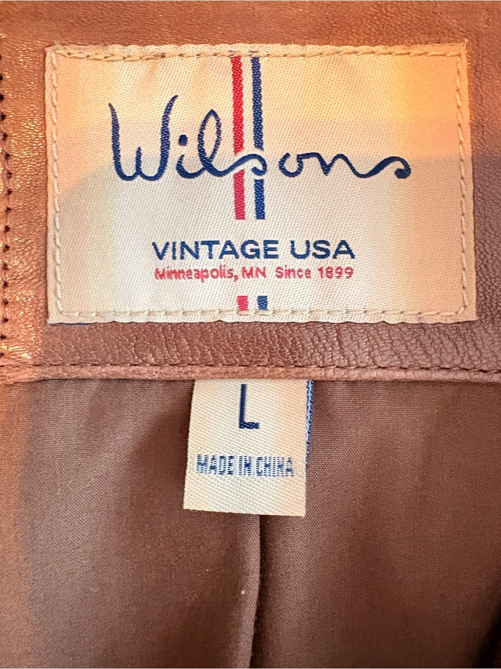 Wilsons Leather Brown Moto-Style Leather Jacket - Picture 2 of 5